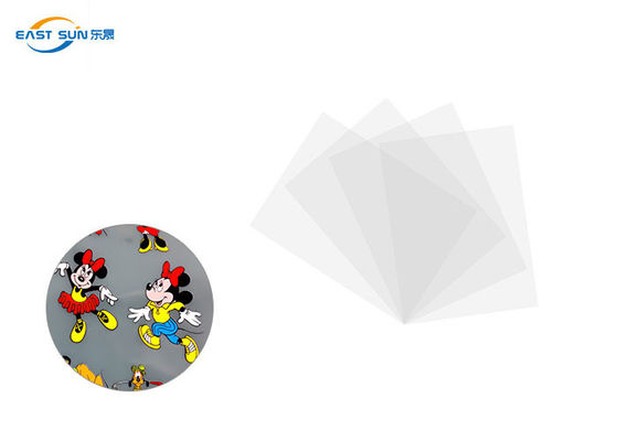 قیمت خوب تک طرفه مات DTF فیلم PET شفاف پارگی خنک برای انتقال حرارت آنلاین