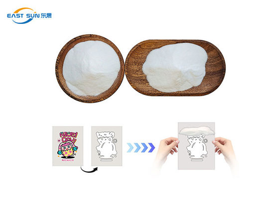 قیمت خوب پودر چسب TPU سفید ممتاز برای چاپ DTF، خاصیت ارتجاعی عالی، اندازه ذرات 80-170 میکرومتر برای چاپ انتقالی DTF آنلاین